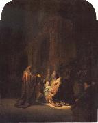 REMBRANDT Harmenszoon van Rijn The Presentation of Jesus in the Temple painting